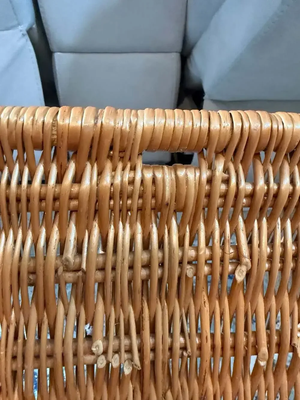 Fortnum & Mason Medium Wicker Hamper Picnic Basket (missing straps)